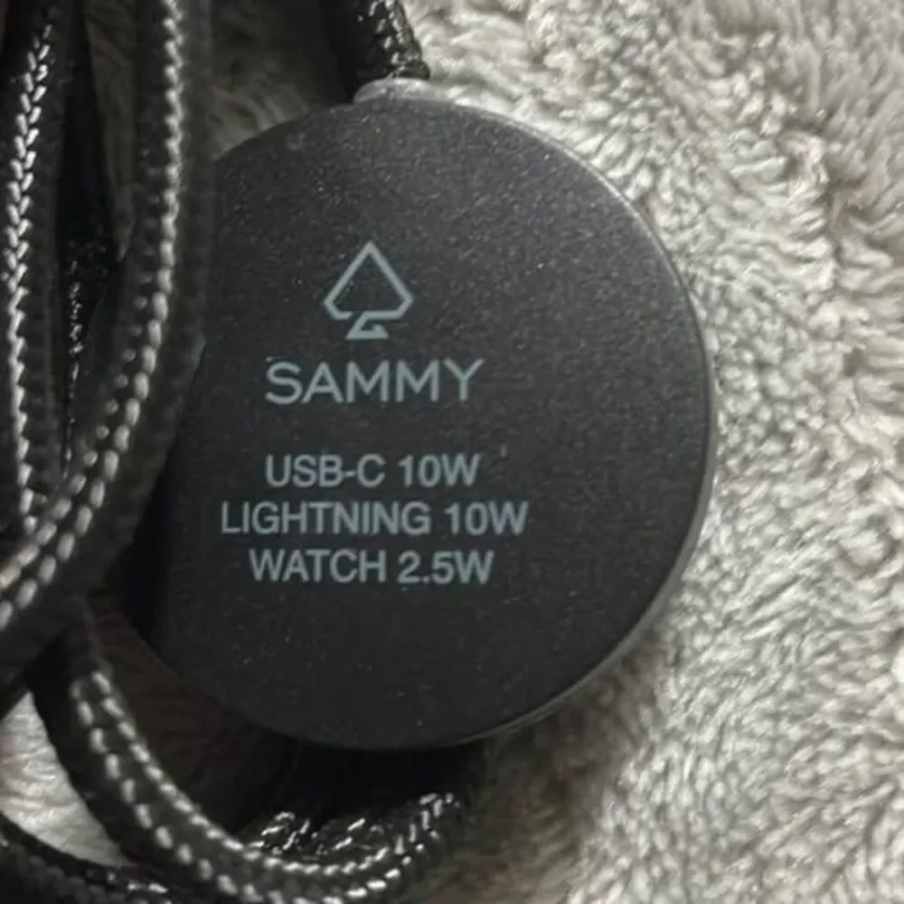 Sammy 3-in-1 Charging Cable with USB-C, Lightning, and Watch Charger